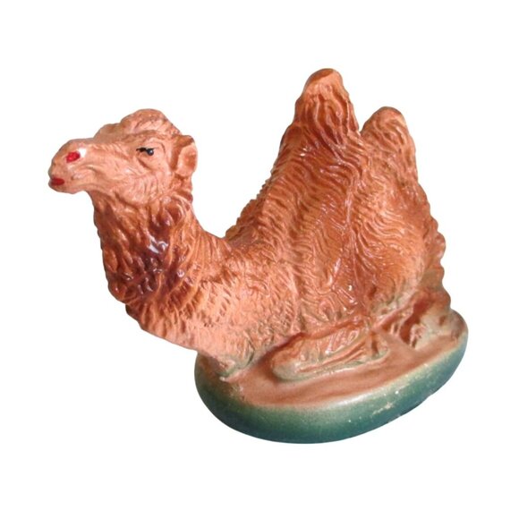 AS IS Vintage Nativity Camel Chalkware Figurine Decorative Collectible 2.5" Tall - Picture 2 of 6